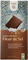 GEPA - Ekologiškas Fleur de Sel šokoladas 100 g - Ekologiškas pieniškas šokoladas su piramidine druska - DE-ÖKO-013