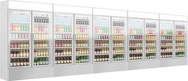 GGM Gastro | GK1200UG#5 | (5 vnt.) Gėrimų šaldytuvas - 5240 litrų talpos, berėmės konstrukcijos, su reklaminiu ekranu