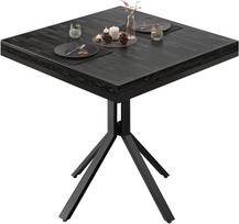GGMMÖBEL ME valgomojo stalas | Mediena | Valgomojo stalai | Modernus virtuvės stalas | Wenge Black/Black | TP: 70 x 70 x 5 cm | Aukštis: 76 cm