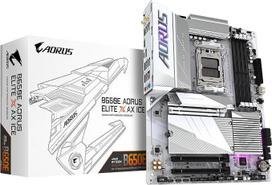 GIGABYTE B650E AORUS Elite X AX Ice pagrindinė plokštė – AMD Ryzen 9000 serija, 12+2+2 fazių VRM, iki 8000 MHz DDR5 (OC), 1xPCIe 5.0 + 2xPCIe 4.0 M.2, 2,5GbE LAN, „Wi-Fi 6E“, USB 3.2 Gen 2