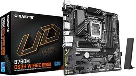 GIGABYTE B760M DS3H WIFI6E GEN5 pagrindinė plokštė – palaiko 14-osios kartos „Intel Core“ procesorius, 6+2+1 fazių skaitmeninį VRM, iki 5600 MHz DDR5, 2x PCIe 4.0 M.2, „Wi-Fi 6E“, 2,5GbE LAN, USB 3.2 Gen2