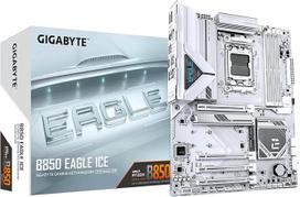 GIGABYTE B850 Eagle Ice pagrindinė plokštė - AMD Ryzen 9000 serijos procesoriai, 8+2+2+2 fazių skaitmeninis VRM, iki 8200 MHz DDR5 (O.C), 1x PCIe 5.0 M.2 + 2x PCIe 4.0 M.2, 2.5GbE LAN, USB 3.2 Gen 2