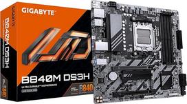 GIGABYTE B840M DS3H pagrindinė plokštė - "AMD Ryzen 9000" procesoriai, 8+2+2 fazių VRM, iki 8200 MHz DDR5, 2xPCIe 4.0 M.2, 2.5GbE LAN, USB 3.2 Gen 1