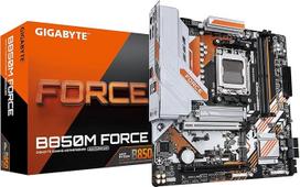 GIGABYTE B850M Force pagrindinė plokštė - palaiko "AMD Ryzen 9000" serijos procesorius, 8+2+2+2 fazių skaitmeninis VRM, iki 9600 MHz DDR5 (OC), 1x PCIe 5.0 M.2 + 2x PCIe 4.0 M.2, 2.5GbE LAN, USB 3.2 Gen 2