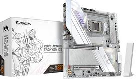 GIGABYTE X870 AORUS Tachyon Ice pagrindinė plokštė – palaiko AMD Ryzen 9000 procesorius, skaitmeninį 18+2+2 fazių VRM, iki 9600 MHz DDR5 (OC), 1 x PCIe 5.0 + 2 x PCIe 4.0, „Wi-Fi 7“, 5GbE LAN, USB 4