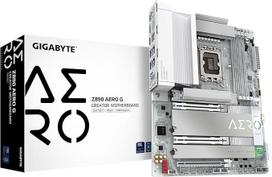 GIGABYTE Z890 AERO G pagrindinė plokštė – palaiko „Intel Core Ultra“ (2-osios serijos) procesorius, 16+1+2 fazių VRM, iki 8800 MHz DDR5 (OC), 1x PCIe 5.0 + 4x PCIe 4.0, „Wi-Fi 7“, 2,5GbE LAN, „Thunderbolt 4“