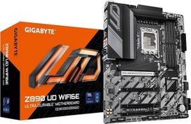 GIGABYTE Z890 UD WIFI6E pagrindinė plokštė – palaiko „Intel Core Ultra“ (2-osios serijos) procesorius, 12+1+2 fazių VRM, iki 8800 MHz DDR5 (OC), 1x PCIe 5.0 + 2x PCIe 4.0, „Wi-Fi 6E“, 2,5GbE LAN, „Thunderbolt 4“