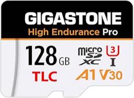 GIGASTONE 128GB Micro SD kortelė "High Endurance Pro Series" iki 100MB/s greičio, suderinama su Redtiger Rove Vivofo Vantrue, Pruveeo Arifayz Dash Cam, MicroSDXC UHS-I A1 V30 U3
