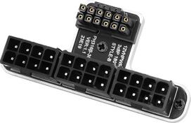 GINTOOYUN 3x8 kontaktų į ATX3.0 12VHPWR 12+4 kontaktų adapteris, ATX 3x8 kontaktų į 12+4 kontaktų 600 W, 180 laipsnių pasukamas maitinimo kištukas, skirtas 40 serijos vaizdo plokštėms (sidabrinis)