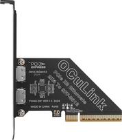 GINTOOYUN PCIe X4 4.0 Oculink SFF8611 ir 8612 išplėtimo plokštė Išorinis USB SSD Išorinė vaizdo plokštė, skirta U.2 SSD eGPU Išorinė vaizdo plokštė