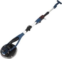 Gipso kartono šlifuoklis su 225 mm skersmens šlifavimo disku, „Giraffe DEDRA“, 500 W, 900–2100 aps/min, bešepetėlis variklis, BMC, skirtas gipso kartono šlifavimui, lengvas, teleskopinė sulankstoma rankena, LED apšvietimas