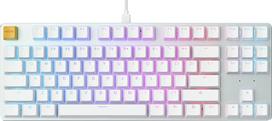 GLORIOUS GMMK TKL (85 %) mechaninė klaviatūra, „Gateron Brown“ klavišai, ANSI išdėstymas, balta spalva | „Hot-Swap“ jungiklių lizdai be litavimo, kiekvienam klavišui atskirai reguliuojamas RGB apšvietimas, „Doubleshot“ klavišų dangteliai, modulinė konstru
