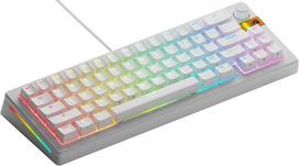 GLORIOUS GMMK 3U 65 % pritaikoma klaviatūra su reguliavimo rankenėle, ANSI išdėstymas, matinė balta spalva