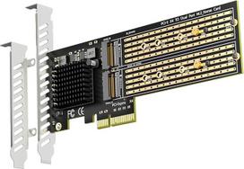 GLOTRENDS PA20 Dual M.2 NVMe to PCIe 3.0 x4 adapteris su PCIe Bifurcation, "Soft M.2 NVMe RAID" nustatymas naudojant ONE operacinės sistemos įrankį (palaiko 22110/2280)
