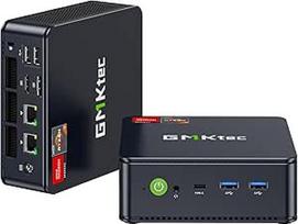 GMKtec AMD mini kompiuteris "Ryzen 7 7730U" (Beats 7430U/5825U) (8K/16T iki 4,5 GHz) M5 Ultra Micro PC 32GB DDR4 512GB M.2 SSD, su dvigubu 2,5G LAN|WiFi6E|4K trigubu ekranu|USB C žaidimams ir biurui