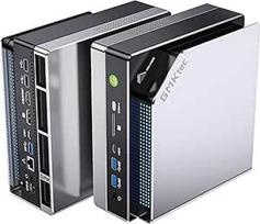 GMKtec EVO-X2 AI Mini PC AMD Ryzen AI Max+ 395 (iki 5,1 GHz) mini žaidimų kompiuteris, 64GB LPDDR5X 8000 MHz (8GB x 8), 2 TB PCIe 4.0 SSD, 8K ekranas keturiems ekranams, "WiFi 7" ir USB4, SD kortelių skaitytuvas 4.0