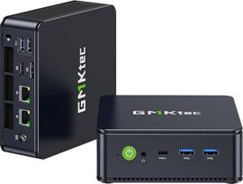 GMKtec M6 Ultra Gaming Mini PC su Ryzen 5 7640HS procesoriumi (patobulinta versija, palyginti su 6600H/6800U), 32GB DDR5 RAM, 1 TB SSD, dvigubas NIC LAN 2,5GbE mini kompiuteris biurui ir namams, trys 4K ekranai / „Wi-Fi 6“ / USB4 / „BT 5.2“ / DP / HDMI
