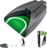 Golfas Putting Machine Automatinis atstatymas pagalbinis golfo praktikos įrankis vyrams Lauko vidaus kiemas Namų biuras
