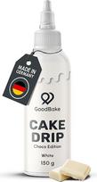 GoodBake Cake Drip Choco 150 g baltas | Šokoladinis glajus tortams, pyragams ir sausainiams puošti ir dekoruoti | Pyragų glaistas be glitimo | Tortas dekoruotas Vokietijoje