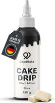 GoodBake Cake Drip Choco 150 g Black | Šokoladinis glajus tortams, pyragams ir sausainiams puošti ir dekoruoti | Pyragų glaistas be glitimo | Tortas dekoruotas Vokietijoje