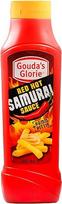 Goudas Glorie Red Hot Samurai Sauce - 1 x 850 ml - kreminis ir šiek tiek aštrus padažas, žinomas kaip belgiškas padažas, skirtas Nachos Burgers, Enchiladas, Tacos, Burritos, šiltas ir šaltas