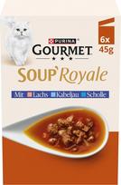 GOURMET „Soup Royale“ kačių sriuba su lašiša, 24 vnt. pakuotė (4 x 6 x 45 g)