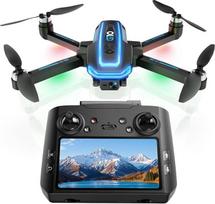 GPS dronas su kamera „Ice 4K“ (nuotolinio valdymo pultas su ekranu), sulankstomas mini dronas suaugusiems, pradedantiesiems ir vaikams, 45 minučių skrydžio trukmė, 2 papildomi akumuliatoriai, grįžimo į pradinę vietą funkcija, svoris mažesnis nei 249 g, C0