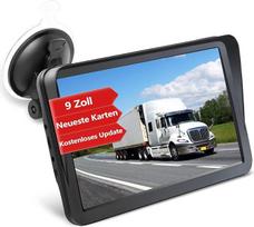 GPS navigacija automobiliams ir sunkvežimiams, „Aonerex“ 9 colių navigacijos įrenginys su apsauga nuo saulės, POI balso navigacija, eismo juostos asistentas, Europos žemėlapiai, žemėlapių atnaujinimai visam laikui