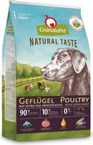 GranataPet Natural Taste Poultry, daug mėsos, sausas maistas šunims, be grūdų ir cukraus priedų, visavertis maistas suaugusiems šunims, 12 kg