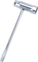 Grandininio pjūklo raktas, strypo veržlė, T-formos grandininio pjūklo raktas 1/2 colio (13 mm) x 3/4 (19
