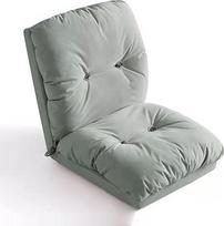Grindų sofa, pupelių maišas, lova, kempinės užpildas, itin storas grindų gultas, sulankstomas čiužinys, įskaitant nuimamą, skalbiamą užvalkalą miegamajam ir svetainei (spalva: žalia, dydis: S)