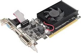 GT210 vaizdo plokštė, 1GB GDRR3 64 bitų vaizdo plokštės, palaiko VGA DVI HDMI, vieno ventiliatoriaus žemo profilio vaizdo plokštė, "PCI Express X16