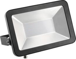 GTV LED prožektorius „VIPER“ 100 W, 10 000 lm, „Fluter“ tipo, IP65 atsparus vandeniui, 4 000 K neutraliai balta šviesa, lauko prožektorius su 60 000 val. tarnavimo trukme, 120 spinduliavimo kampas, aliuminis, pilkos spalvos