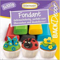 Günthart BackDecor 500 g spalvotas fondantas, be palmių aliejaus, modeliavimo molis dizainui, 1 rinkinys (500 g)