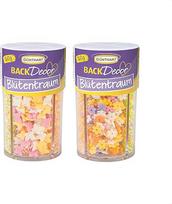 Günthart BackDecor Sprinkles Flower Dream Cukriniai pabarstukai Torto papuošimas Spalvingi pabarstukai Cukriniai perlai Cukrinis papuošimas Spalvingi drugeliai ir gėlės Nonpareilų rinkinys, 1 vnt. (160 g)