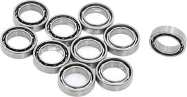 Guoliai ABEC-1, 10 vnt., 5 x 8 x 2 mm, nerūdijančio plieno miniatiūriniai rutuliniai guoliai, S MR85 L850 675