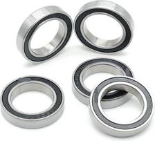 Guoliai, 5 vnt. S6806-2RS nerūdijančio plieno rutuliniai guoliai 30 x 42 7 mm ABEC-7 6806 6805 6804 6803 6802 6801 6800 6900 6901 6902 6903 „Lucky“, padidintas ilgaamžiškumas (25x37x7)