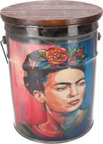 GURU SHOP Frida Vintage šiukšliadėžė su mediniu dangčiu 40 x 33 x 33 cm