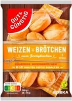Gut & Günstig Kvietinės bandelės 560 g kepimo ritinėliai 1 maišelis su 8 kepimo bandelėmis (1 x 560 g)