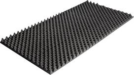 Guzinė putplastinė antracito spalvos akustinė izoliacija, garso izoliacija (200 x 100 x 5 cm, tankis 40 kg/m³, antracito spalvos)