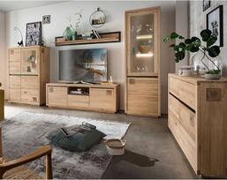Gyvenamasis kambario komplektas 5 dalių Highboard ekrano spinta Sideboard Lowboard sieninė lentyna Šiuolaikinis ąžuolo masyvas
