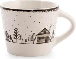 H&H 18 vnt. „Tazze Caff Winter House“ puodelių rinkinys iš „New Bone China“ porceliano, kodas CC 90
