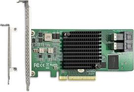 H!Fiber.com „HiFiber“ 12G 8 prievadų vidinė SAS HBA plokštė (pagrindinio kompiuterio magistralės adapteris) | PCIe 3.0 x8, 2 SFF-8643 prievadai, „Broadcom SAS3008“ lustas, atitinkantis „LSI SAS 9300-8i“, įskaitant žemo profilio laikiklį