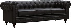 Habitat et jardin Chesterfield Aliza sofa be reguliavimo - 204 x 80 x 58 cm - 3 sėdimos vietos - Ruda