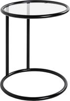 HAKU Apvalus staliukas su stikliniu stalviršiu Juodas metalinis staliukas su 5 mm apsauginiu stiklu Matmenys H 55 x skersmuo 45 cm Stilius: Modernus