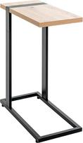 HAKU Möbel Šoninis staliukas Ąžuolas Juodas metalas Medžio drožlių plokštė Matmenys W 24 cm x H 64 cm x D 49 cm Stilius: Modernus