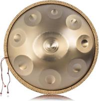 Handpan, plieninis būgnas, rankinis būgnas, muzikos instrumentai, auksiniai
