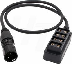 HangTon Block Battery 12 V XLR 4-Pin Power Supply Splitter to D-Tap 4-Port Adapter Converter 12 in (30 cm)