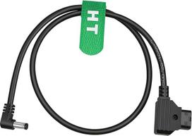 HangTon D-tap DC 5.5 2.5 mm dešiniojo kampo 12 voltų nuolatinės srovės tuščiavidurio lizdo maitinimo kabelis, skirtas DSLR įrenginiams V-Mount Anton Gold Mount to Blackmagic (1 m)