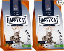 Happy Cat 70565 "Culinary Adult Land Duck" sausas kačių maistas suaugusioms katėms ir katinams 300 g (2 vnt.)